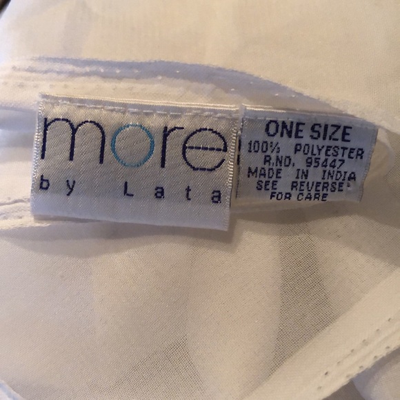 MORE by Lata wide rectangular embroidered, embellished wrap scarf - Picture 2 of 6